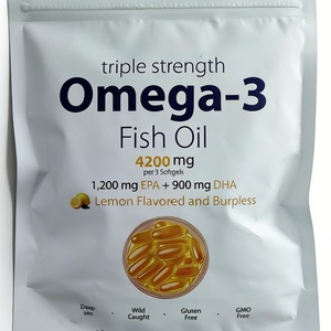 Cápsulas Blandas de Omega 3 EPA DHA de Alta Potencia con Vitamina D3, Recubrimiento Entérico, Sin Regurgitación, Aceite de Pescado - Product Image 1