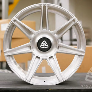 <span class=keywords><strong>ล้อ</strong></span>ฟอร์จ 722Auto ดีไซน์เว้าลึก พรีเมียมสี<span class=keywords><strong>เงิน</strong></span>ขัดเงา น้ำหนักเบา ประสิทธิภาพสูง ขนาด 18 19 20 21 22 นิ้ว 5x108 5x127 - Product Image 1