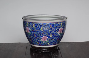Jingdezhen Famille Rose Ceramic <strong>Fishbowl</strong> Chinese Style Home Decoration Feng Shui Pot Tree Planting Bonsai - Product Image 4