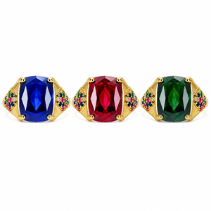 Anello Aperto dal Design Quadrato Vintage, Anello Unisex alla Moda, Accessorio Regolabile per Dito, Stile Retrò - Product Image 1