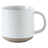 Mug en céramique moderne et minimaliste de 360 ml (12 oz) avec glaçure dégradée, logo imprimable, grande capacité pour le petit-déjeuner, l'eau, le lait, le café à la maison