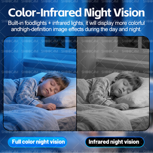 Shoocam Mini Cámara WIFI 4G 2200mAh 5MP Seguridad interior Color CMOS Visión nocturna Alarma Push Detección de movimiento Cámara 4G - Product Image 2