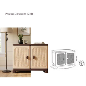 Foldable Multifunctional Stackable Plastic <b>Storage</b> Container with Rattan Pattern Drawer and Hanging <b>Clothes</b> Bar for Home Use - Product Image 2