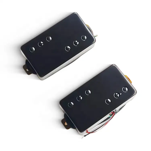 Alnico ปิ๊กอัพกีตาร์พร้อมฝาครอบโครเมี่ยมสีดำบาร์แม่เหล็ก - Product Image 2