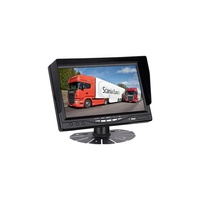 Écran de surveillance de conduite d'autobus personnalisé de 7 pouces 12-24V DC moniteur de voiture télécommande 2 voies AHD caméra de recul LCD numérique