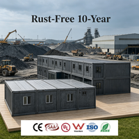 Maison de camp préfabriquée pliable en conteneur, dortoir modulaire portable, cuisine, bureau combinés pour chantier de construction, camp minier, projet