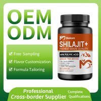 Vegan sans OGM Capsules de résine de Shilajit de l'Himalaya sans gluten Suppléments énergétiques à base de plantes avec acide fulvique et plus de 85 oligo-éléments