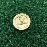 Accessoires de Golf personnalisés de haute qualité, vente en gros, Logo personnalisé magnétique 2D 3D marqueur de balle de Golf en métal en vrac