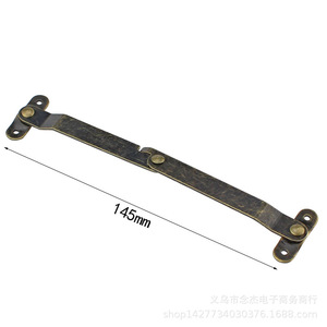 Soporte de esquina de latón estilo antiguo de 145 mm para caja de madera - Product Image 1