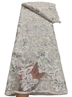 Tissu Mesh Tüll Stickerei Lente juelas de Malla Stoff African Nigeria Kleid Tüll Mesh Net Lace Pailletten Stickerei Pailletten Stoff