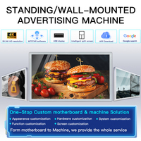 Pantalla Publicitaria Digital de 32-65 Pulgadas, Personalizable, Suministro de Fábrica, Kiosco, Panel LED de 55 Pulgadas para Montaje en Pared