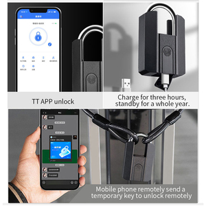 IP67 không thấm nước sinh trắc học Ổ Khóa vân tay ổ khóa ttlock App ngón tay điện tử in ổ khóa với chìa khóa cơ khí - Product Image 3