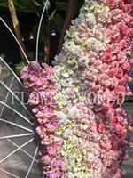 Décorations de fleurs de papillons artificielles géantes faites à la main pour Noël Saint Valentin Halloween Fête des mères