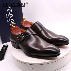 Chaussures habillées pour hommes en cuir véritable faites à la main de haute qualité - Oxford Casual Cocktail Party Footwear - Product Image 3