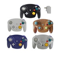 Controlador de juego inalámbrico NGC de 2,4 GHz para Nintendo Game Cube con vibración Compatible con 5 colores disponibles molde privado