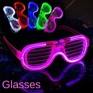 Luminous Bursting Disco <strong>Glasses</strong> LED Fluorescent Cool Plastic for <strong>Parties</strong> and KTV LED Light Sunglasses - Product Image 4