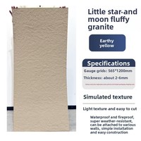 Panneau de pierre flexible léger et écologique moderne pour la décoration murale intérieure/extérieure pierre de lune étoile imperméable et durable