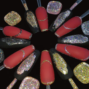 Vinimay Gel Réfléchissant Flash Super Brillant Haute Densité, Peinture Gel Nail Art Étoile Lumineuse Galaxie <span class=keywords><strong>Holographique</strong></span> Scintillante - Product Image 4