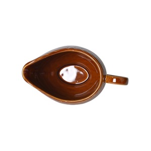Taza de café de cerámica de 7,5 "con patrón de grano de madera, taza de leche pequeña ecológica con bote de salsa de embudo para uso Personal - Product Image 5