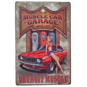 Usine vente directe <span class=keywords><strong>garage</strong></span> conçoit <span class=keywords><strong>la</strong></span> plaque vintage plaque en métal antique signes étain signes pour les murs decoracion - Product Image 6