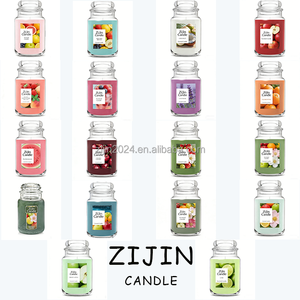 Village Candle Wild Maine Blaubeere Paraffinwachs Große Glas-Apothekerglas-Duftkerze Dunkelblau Lufterfrischer Hergestellt in China - Product Image 3