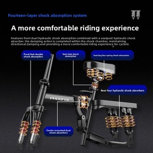Bicicletta Elettrica Pieghevole 48V Nuova Normativa Nazionale Ultra-leggera Autonomia 65km Ruote da 14 Pollici - Product Image 2