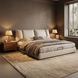 Spacious Modern King Size <strong>Bed</strong> with <strong>Under</strong> <strong>Bed</strong> Storage <strong>Drawers</strong>, Large Bedroom Furniture for Master Bedroom and Luxury Hotel Use - Product Image 2