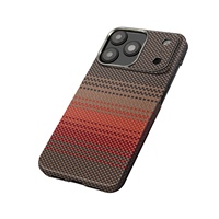 Étui de téléphone en fibre d'aramide véritable de luxe compatible avec la charge sans fil magnétique pour iPhone 16 15 14 13 Pro Max, coque ultra-fine