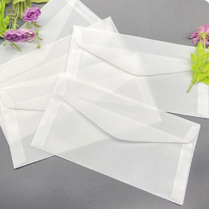 Mờ tùy chỉnh túi giấy bán trong suốt Frosted phong bì giấy cho Sáng Tạo Cảm ơn bạn thẻ - Product Image 3