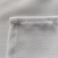 Nappe d'extérieur en coton polyester ronde blanche faite à la main pour mariages et banquets Option de logo personnalisé