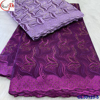 Haute Qualité Africain Coton Dentelle Tissu Brodé Suisse Voile Dentelle Garçons Robe De Mariée Tissé Techniques Nigérian
