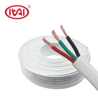 BVVB RVVB Mehradriges PVC-isoliertes und ummanteltes Flachkabel mit zwei/drei Kernen aus Kupfer, elektrisches Kabel nach IEC 60227, 750V Nennspannung für Gebäude und Hausbau