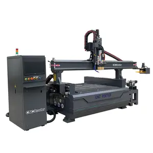 FORSUN 4th cnc eixo mesa rotativa 3d alumínio cortador de madeira cnc router 1325 para a madeira