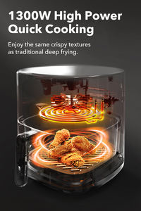 Grande Vente <span class=keywords><strong>Friteuse</strong></span> à Air Électrique de 6,5 Litres <span class=keywords><strong>Sans</strong></span> <span class=keywords><strong>Huile</strong></span>, Four à Frire à Air Chaud pour la Maison - Product Image 3