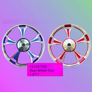 Nouvelles jantes de moto en alliage d'aluminium de 17/18 pouces pour CG125/CG150, accessoires pour roues et pneus de moto - Product Image 4