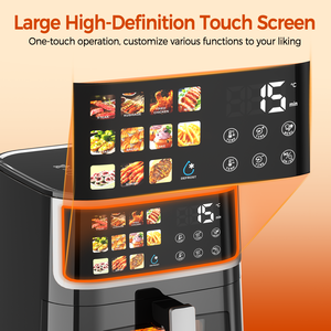 Smart Touch Screen Air Fryer Digital Air Cooker Drawer Oven Non Stick <b>Pan</b> Roaster for Home Kitchen - Product Image 2
