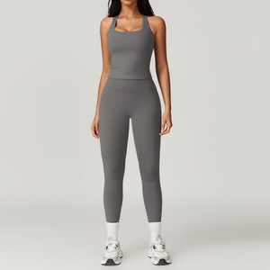 FANCO Vêtements de sport à faible MOQ, <span class=keywords><strong>tenue</strong></span> de <span class=keywords><strong>tennis</strong></span>, vêtements de sport en polyamide et élasthanne, vêtements de sport doux Lulu, ensembles de vêtements de sport, <span class=keywords><strong>tenue</strong></span> de sport pour femmes - Product Image 4