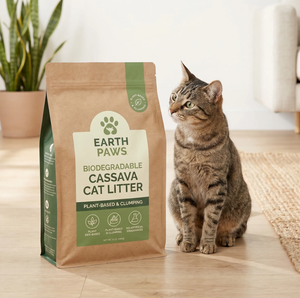 Arena para Gatos de Yuca Natural |   A base de plantas y de rápida aglomeración |   Arena Ecológica Desechable de Marca Privada - Product Image 5