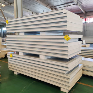 Tablero de lana de roca <span class=keywords><strong>aislante</strong></span> ignífugo, paneles sándwich prepintados de acero de Color <span class=keywords><strong>para</strong></span> techo de pared de partición de fábrica de alimentos - Product Image 5