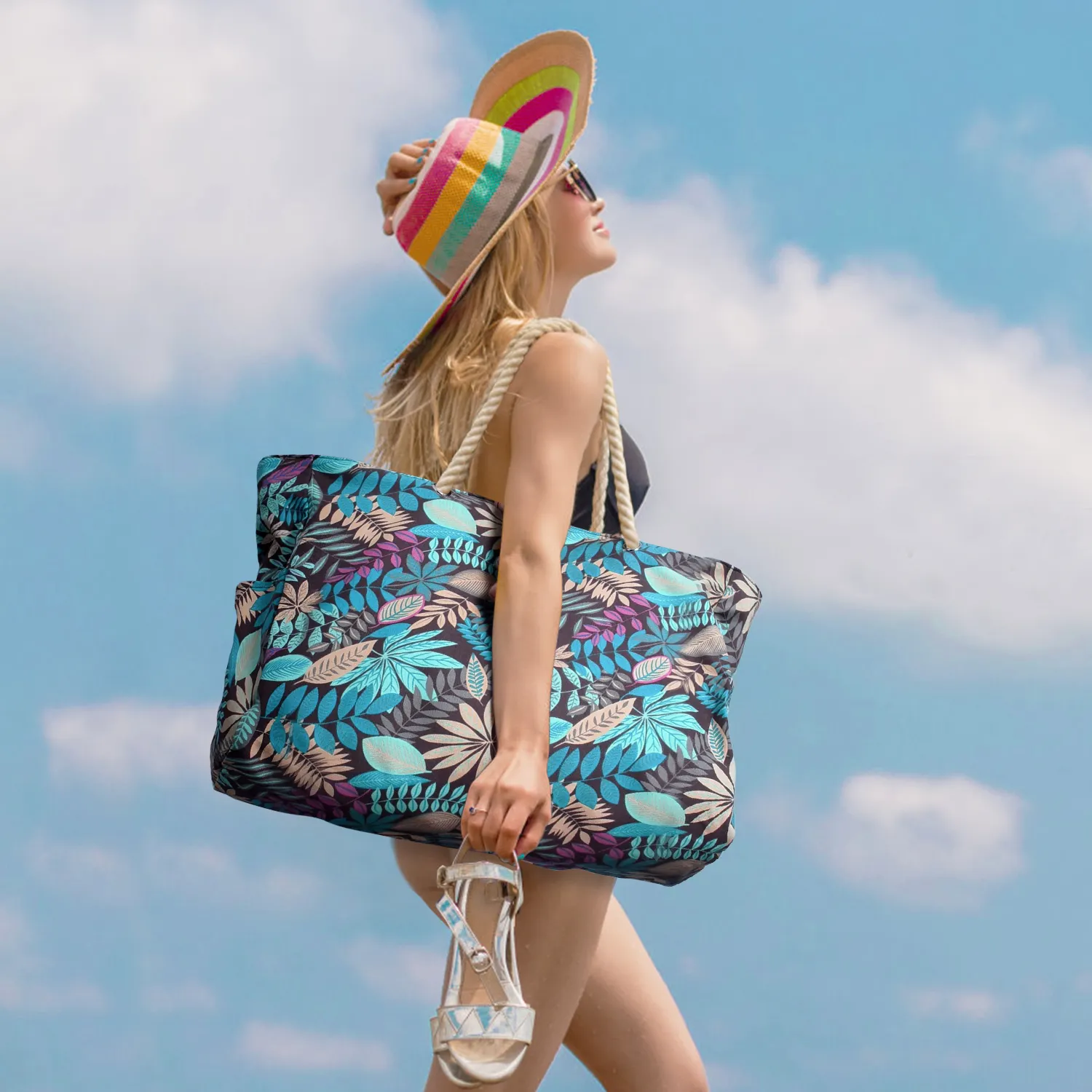 Borsa da shopping online daraz personalizzata borsa da spiaggia principale femminile bolsos de mujer novation borsa da spiaggia vintage sac di grande capacità