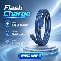 Câble de charge rapide USB 3.0 Type-C NIU BAILE 3A - Matériau en silicone, conducteur en cuivre étamé pour téléphones mobiles iPhone et Android