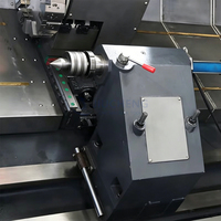 Tour CNC TCK56Y haute précision 2 axes pour commande horizontale, broche simple, banc incliné, usinage et tournage de métaux de moyenne intensité