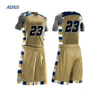 Conception personnalisée d'uniformes de basketball, maillots et shorts de basketball OEM, 100% polyester, impression par sublimation, antibactérien, respirant, séchage rapide