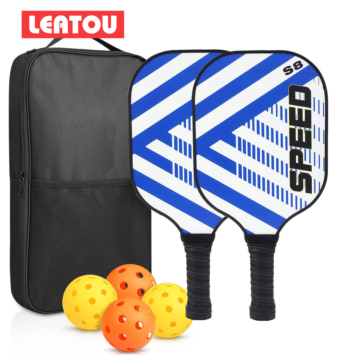 High Quality Portable Pickleball Paddle Ball Net Set Factory Direct Glow Dark Edgeless Style for Children 13mm 16mm Thickness
