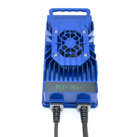 Chargeur de batterie Li-ion Nmc 14s avec prise EU, 24V 36V 48V 60V 12A 72V 10A 15A 20A, chargeur Lifepo4 avec affichage LCD et borne