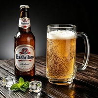 Chope à bière en verre épais personnalisable avec logo, 380 ml, idéale pour les bars et restaurants, chope à bière pression, tasse à boire multifonctionnelle