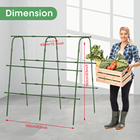 Treillis de jardin pour plantes grimpantes Treillis de tunnel extérieur pour légumes Treillis de concombre
