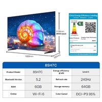 [Subvention gouvernementale] Téléviseur LCD MiniLED Haier/Haier 85H7C 85 pouces pour la maison - Noir obsidienne Emballage standard officiel