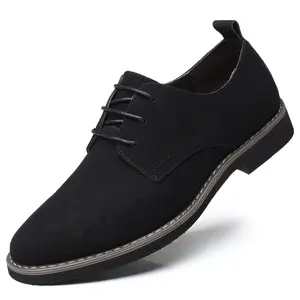 आरामदायक चमड़े के जूते प्लस साइज 37-48 सूट फैशन क्लासिक लेदर पीयू ओईएम मेश जूते पुरुषों के जूते औपचारिक लेस
