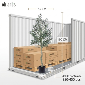 Arbre d'<span class=keywords><strong>olivier</strong></span> artificiel multi-tailles Oh Arts, feuilles <span class=keywords><strong>en</strong></span> soie résistantes aux UV, plante d'<span class=keywords><strong>olivier</strong></span> artificielle <span class=keywords><strong>en</strong></span> <span class=keywords><strong>pot</strong></span>, décoration intérieure et extérieure, usage commercial - Product Image 5